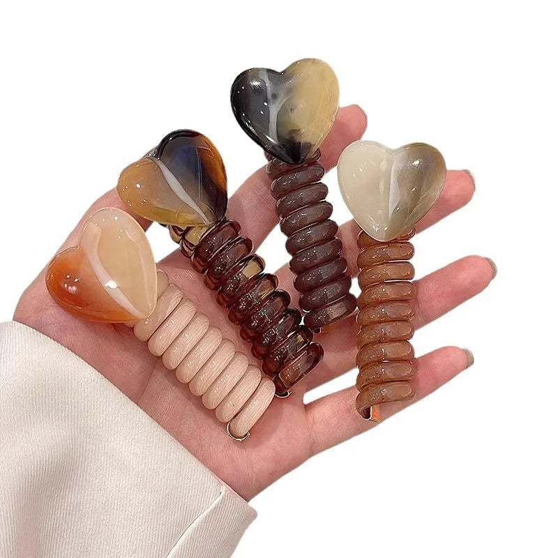Minimalist Bubble Braid Headband High-Quality and Caring Phone Line Hair Loop Tied Ponytail Braid Hair Rope Headband