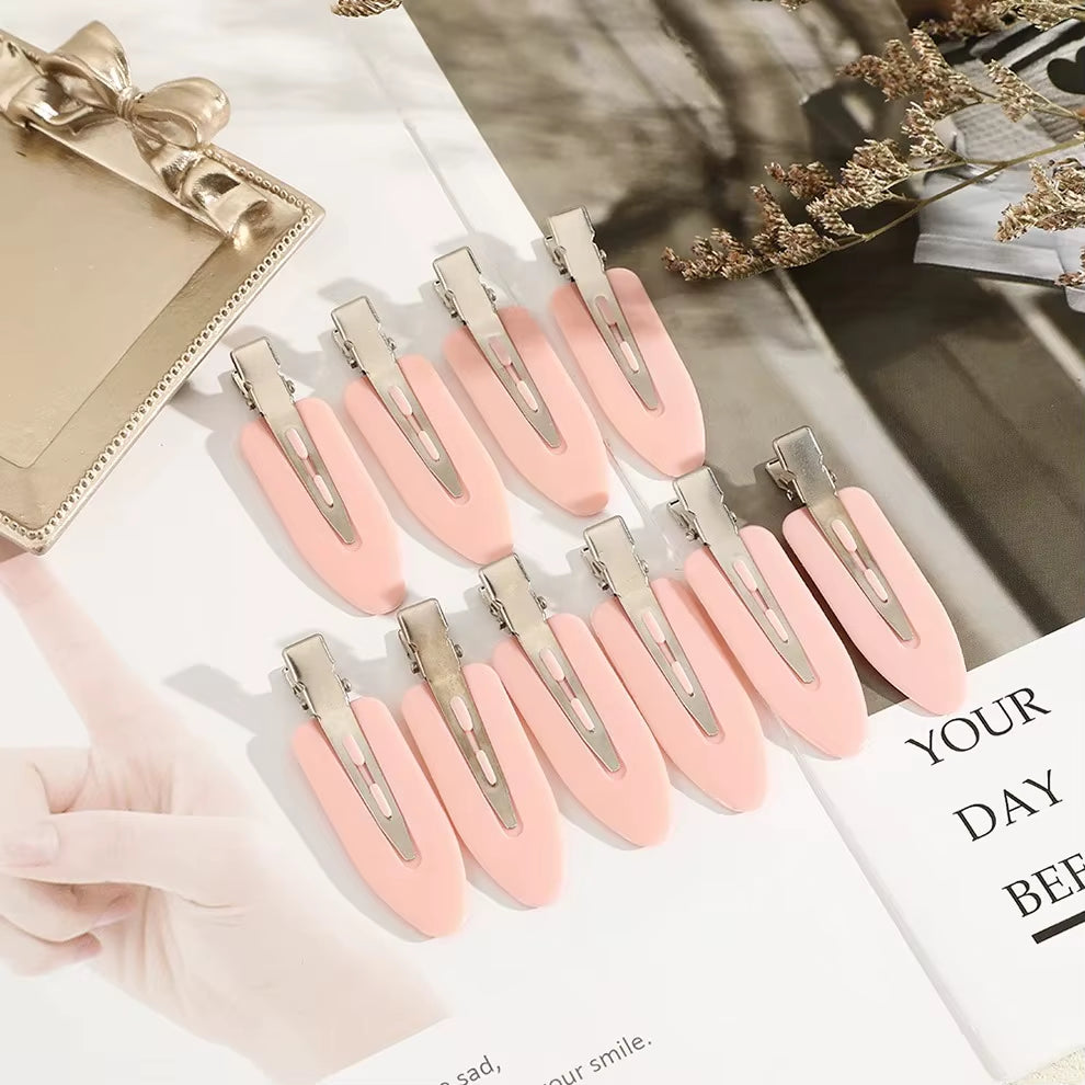 10Pcs/Set No Bend Seamless Hair Clips Side Bangs Barrette Makeup Washing Face Accessories Women Girls Styling Hairpins