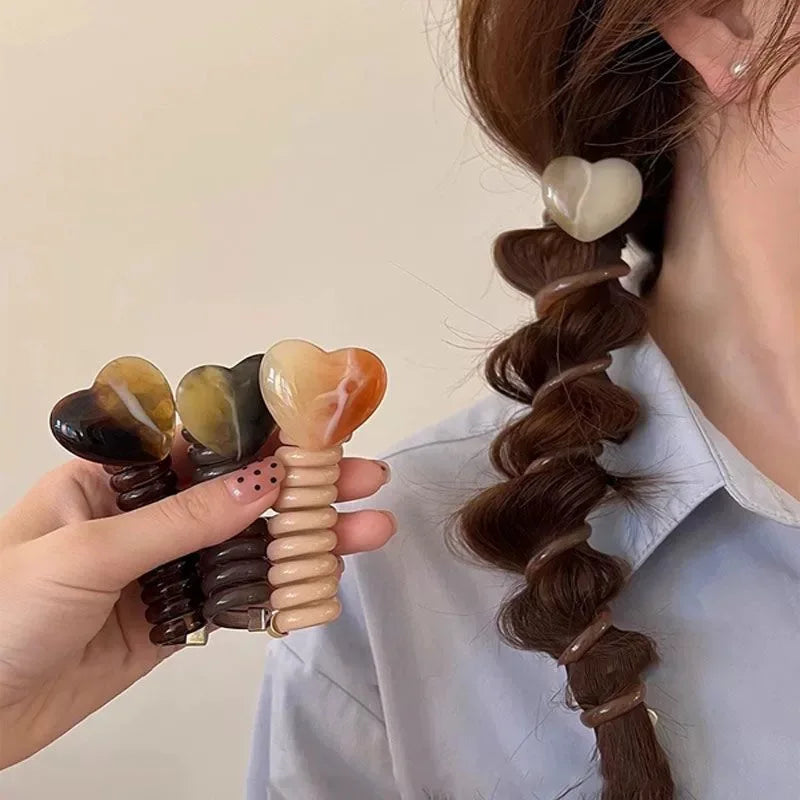 Minimalist Bubble Braid Headband High-Quality and Caring Phone Line Hair Loop Tied Ponytail Braid Hair Rope Headband