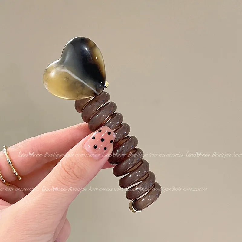 Minimalist Bubble Braid Headband High-Quality and Caring Phone Line Hair Loop Tied Ponytail Braid Hair Rope Headband