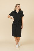 Scout Athletic Midi Dress - Full Body Black