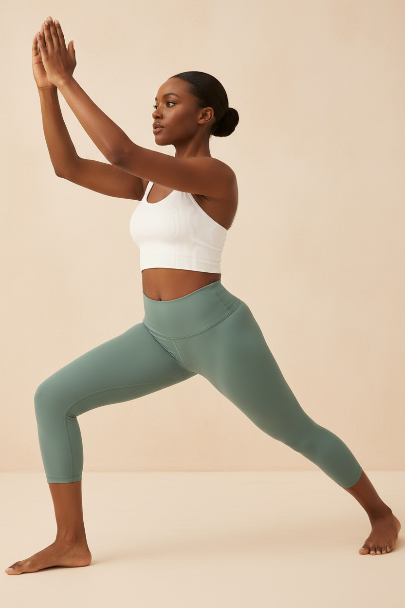 Buttery Soft Capri Leggings - Model 2 Yoga