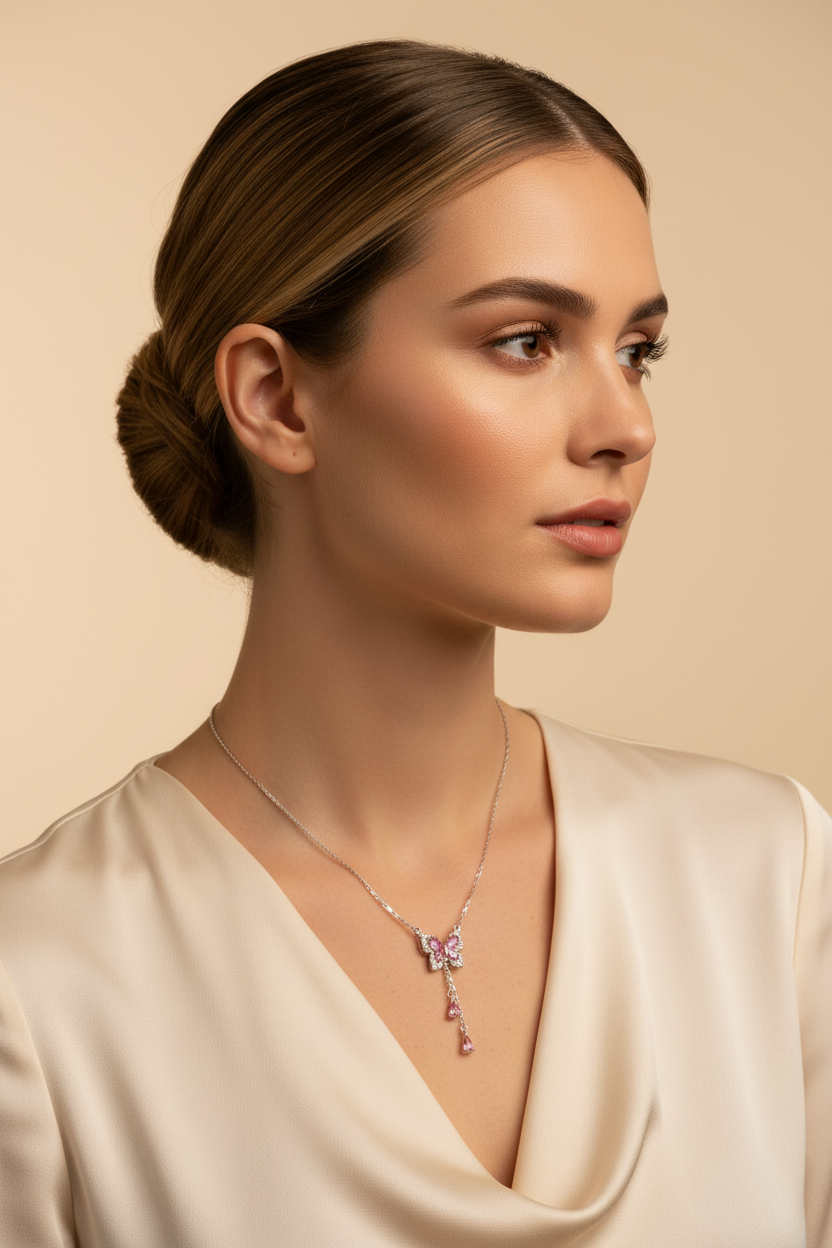 Papillon Rose — Studio Editorial Model 3