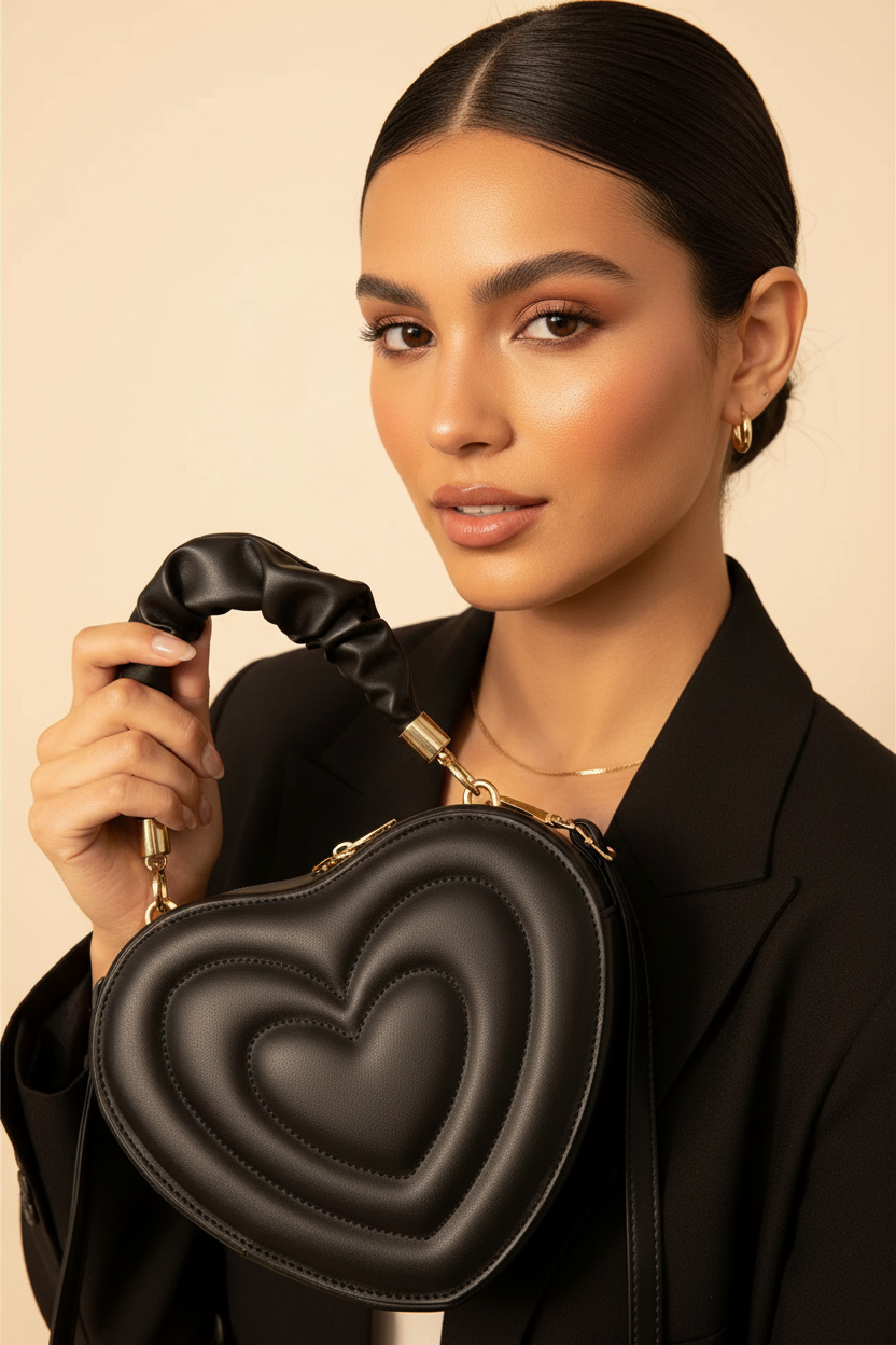 Heart Shape Crossbody Bag - Model 1 Detail